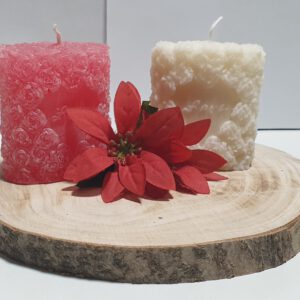 Love Kerze mit Rosen